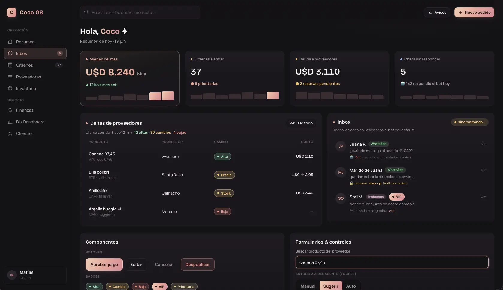 Dashboard background